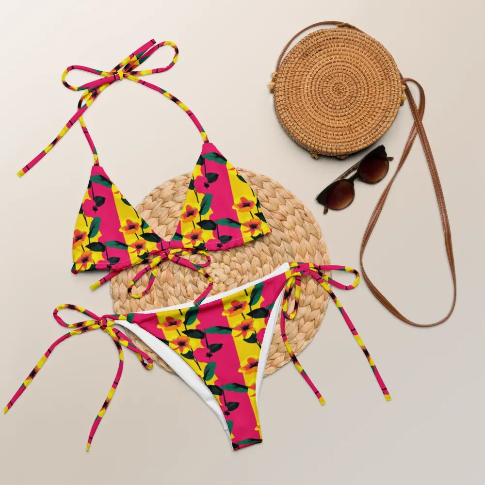 Bloom Striped Sunshine Bikini Set product image (5)