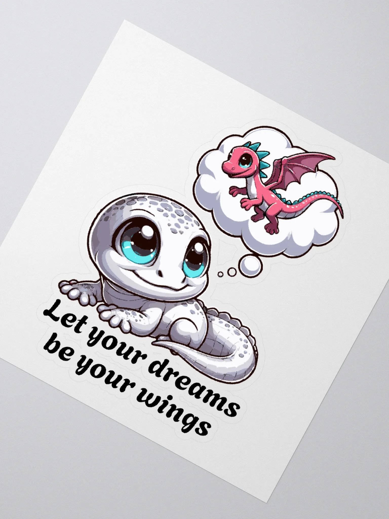 Let your dreams be your wings: vinyl sticker product image (2)