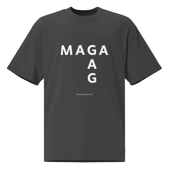 MAGA GAG Oversized Faded Tee product image (1)