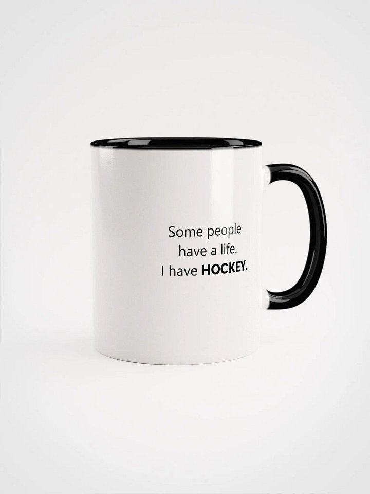 Green hockey life mug product image (2)