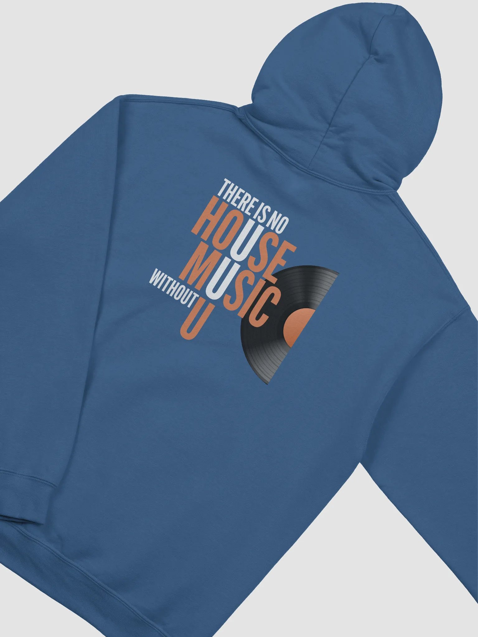 House Music Two Sided Orange Letter Hoodie product image (2)