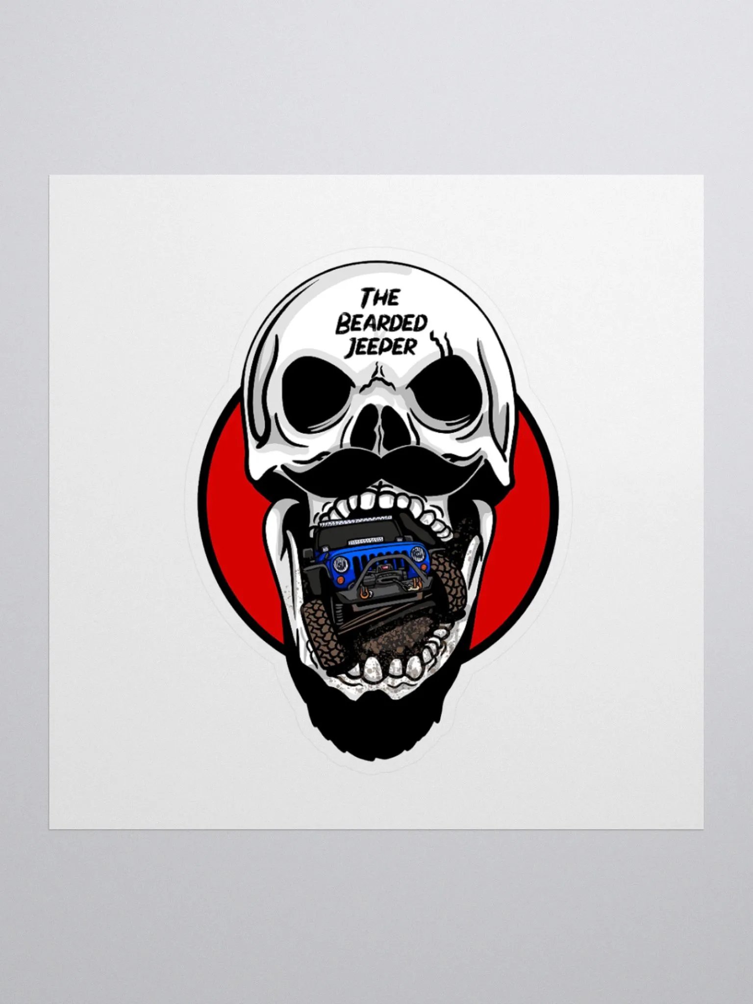Off-Road Skull Kiss-Cut Stickers product image (2)