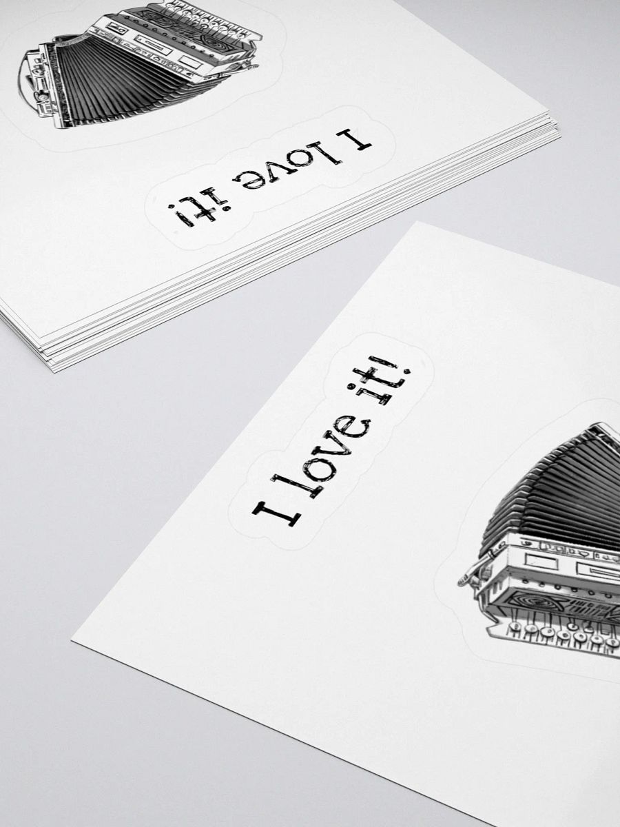 Sticker “I Love It” con Organetto product image (8)