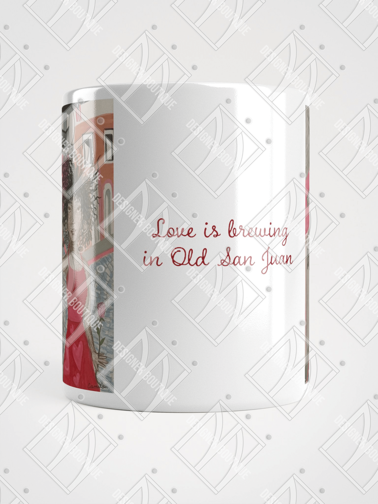 NN Designer Boutique x Camila Arraiza: Mug(Afro-Boricua) – Love is Brewing in Old San Juan product image (5)
