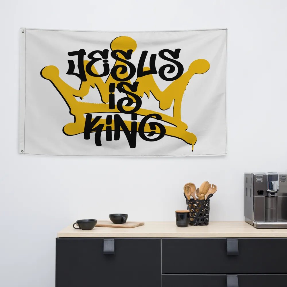 JESUS IS KING Flag product image (6)