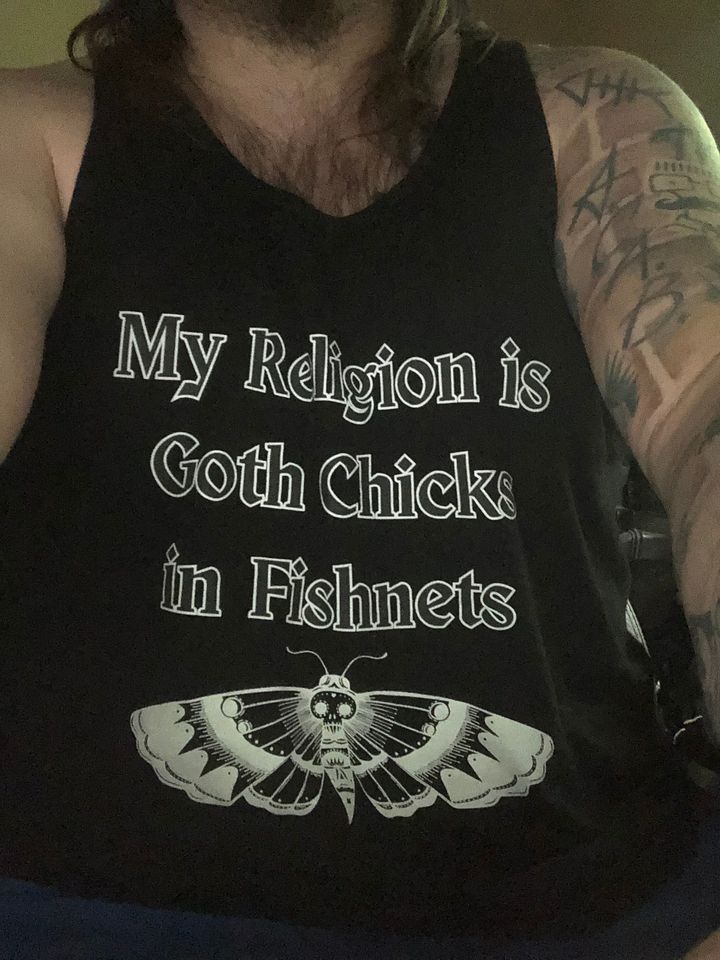 goth chicks in fishnets tanktop product image (2)