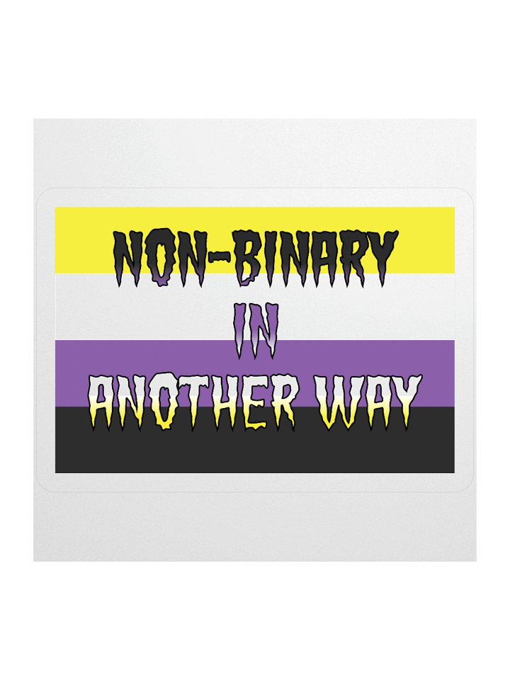 Non-binary In Another Way Sticker product image (1)