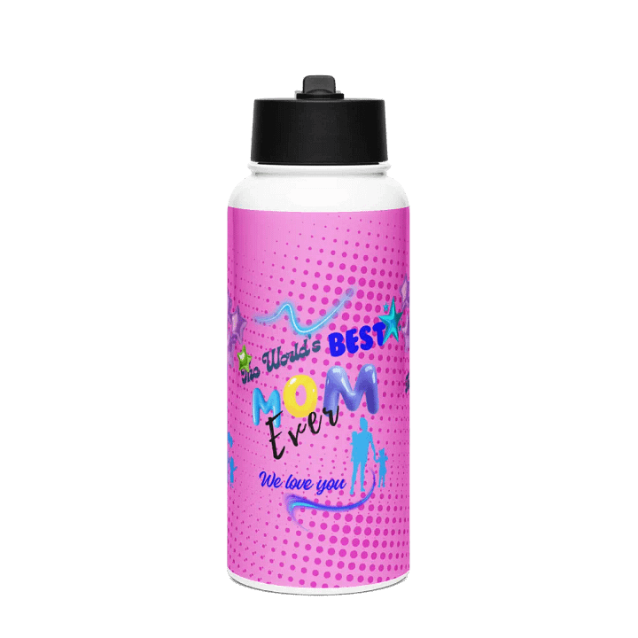 Best Mom Ever! Stainless Steel Water Bottle for moms on mothersday product image (1)