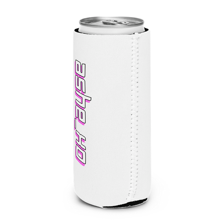 Can Cooler, White/Pink Logo product image (2)
