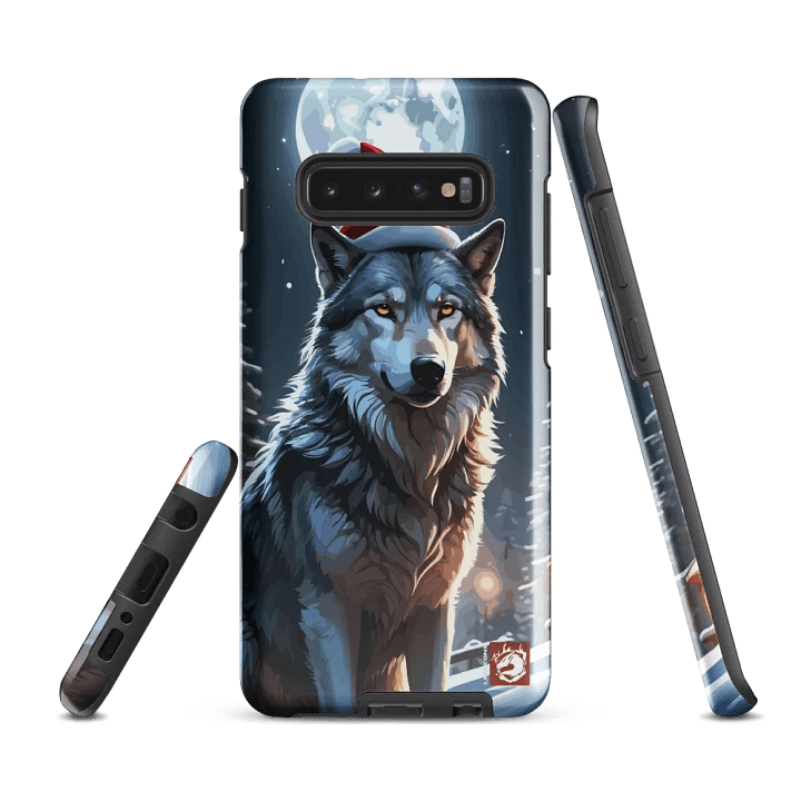 Santa Wolf Snowy Night Tough Case product image (3)