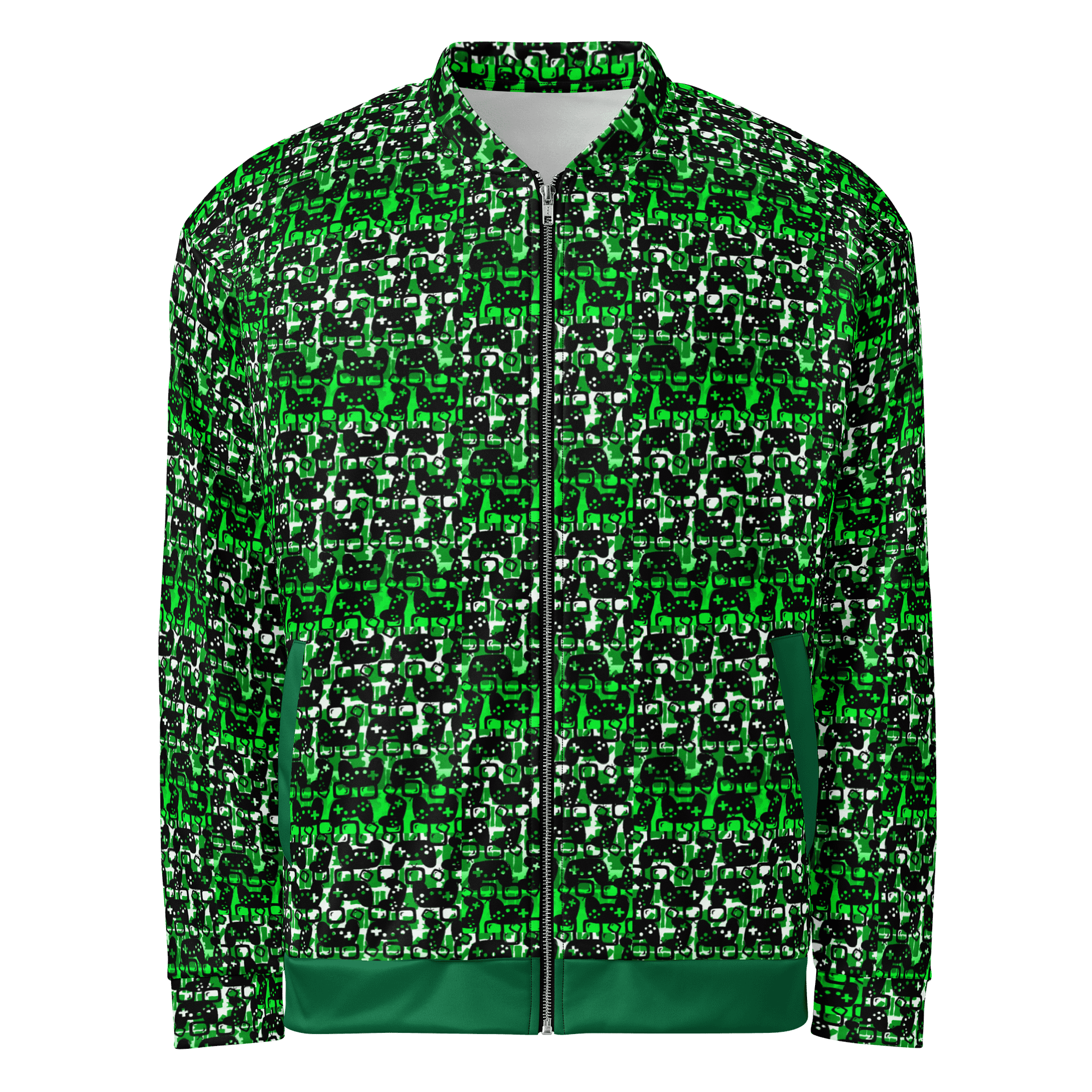 Story Lover Unisex Bomber Jacket (Green and Black) product image (1)