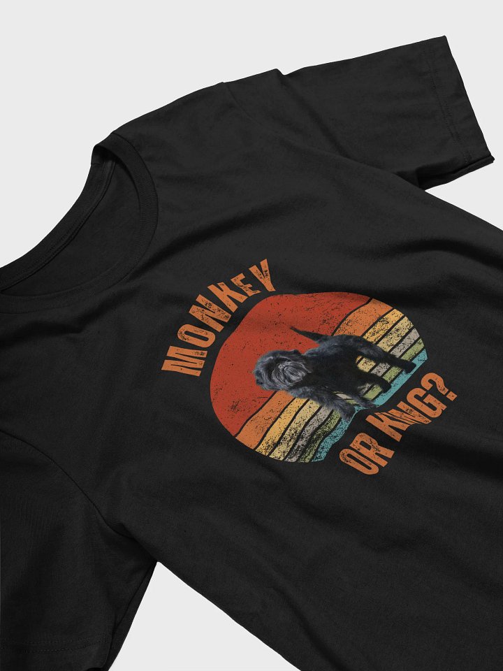 Monkey or King? Retro-Style Affenpinscher T-Shirt product image (2)