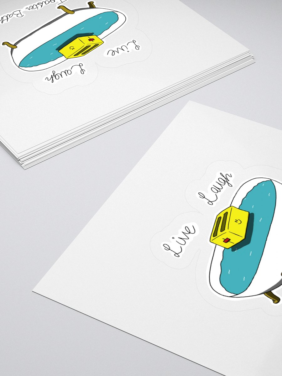 Live, Laugh, Toaster Bath - Kiss Cut Stickers product image (10)