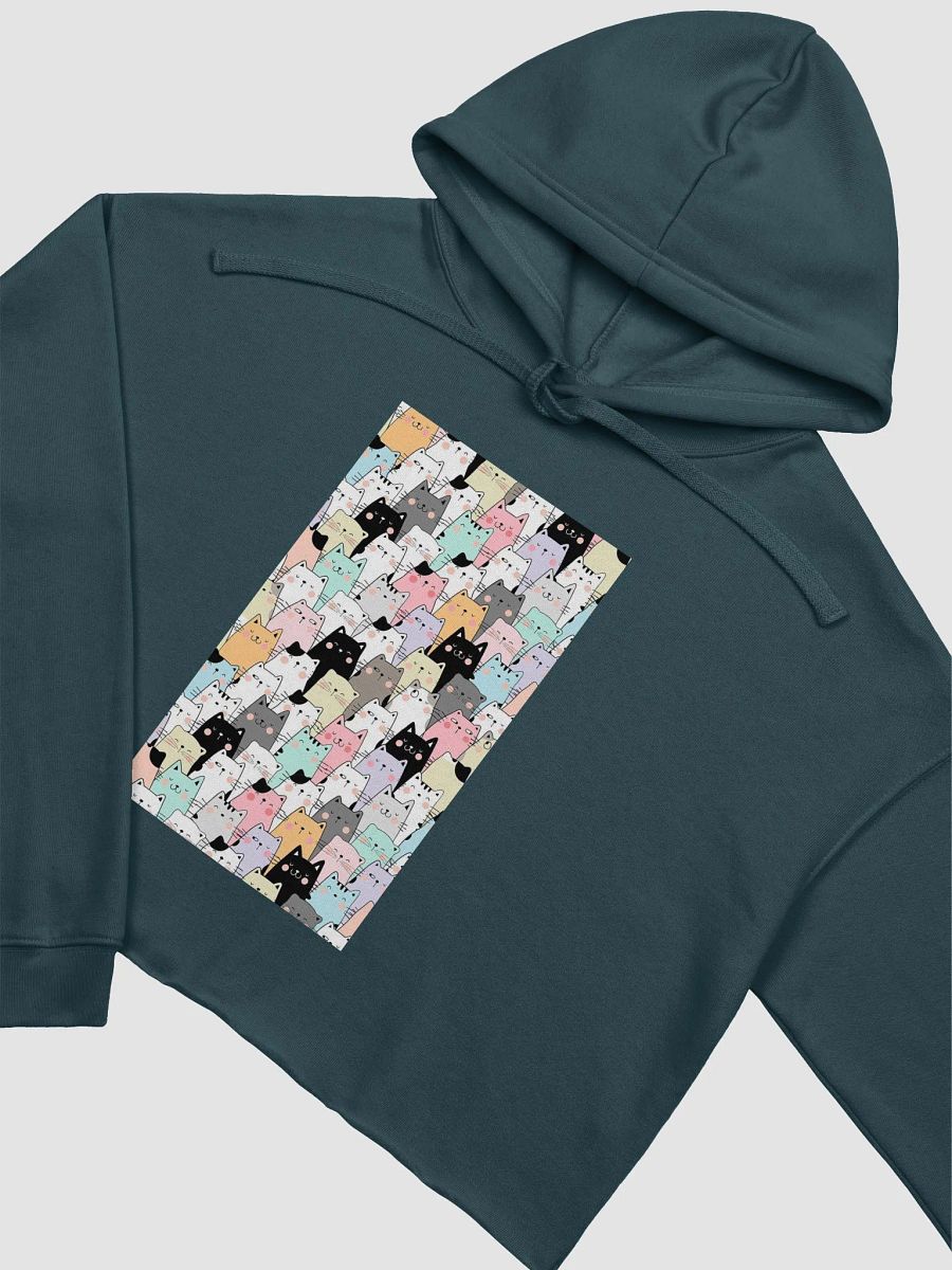 Cats Patern Crop Hoodie product image (26)