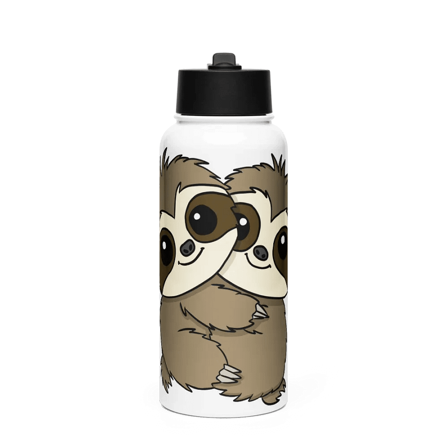Stainless Steel Water bottle With Straw - Hug product image (1)