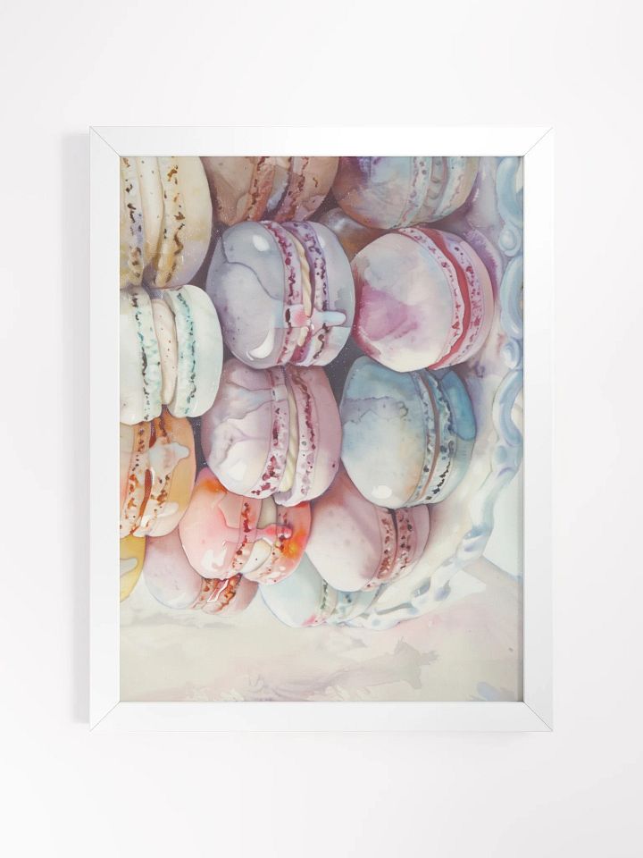 Pastel Macaron Delight Framed Poster product image (1)