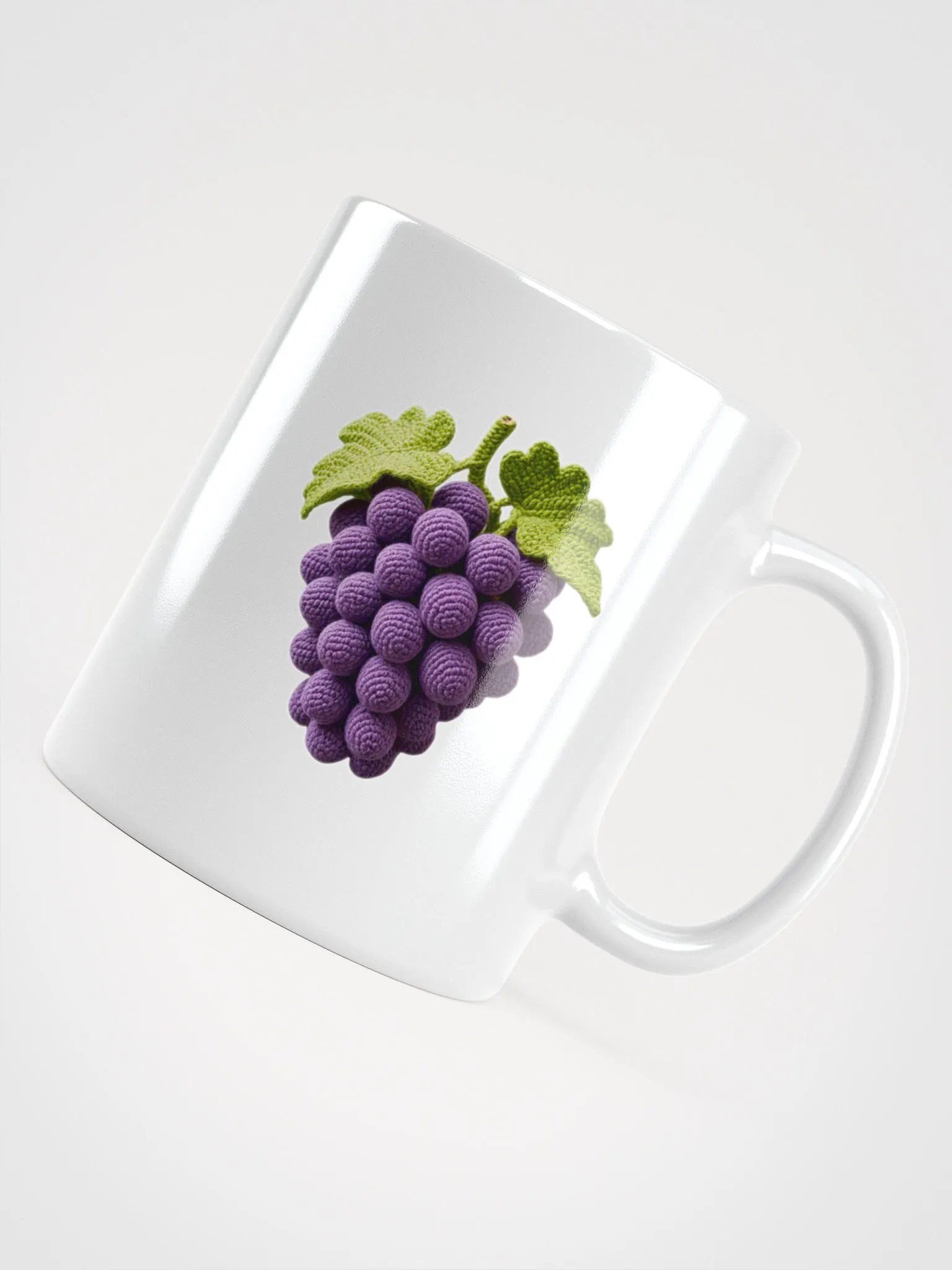 CozyAvocado White Glossy Grape Slice Mug #1 product image (4)