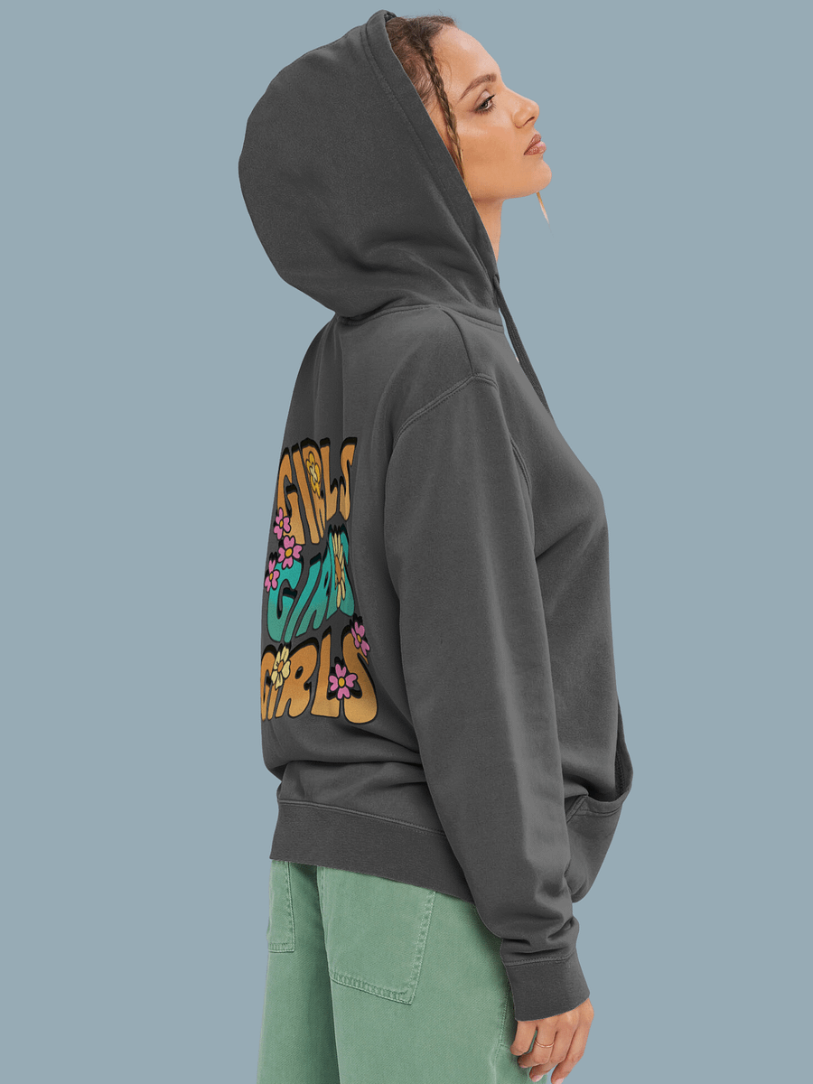 Girls retro Pigment Dyed Hoodie product image (1)