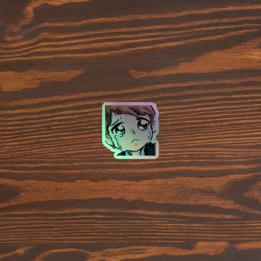 Chaabbz Sad Holographic Emote Sticker product image (5)