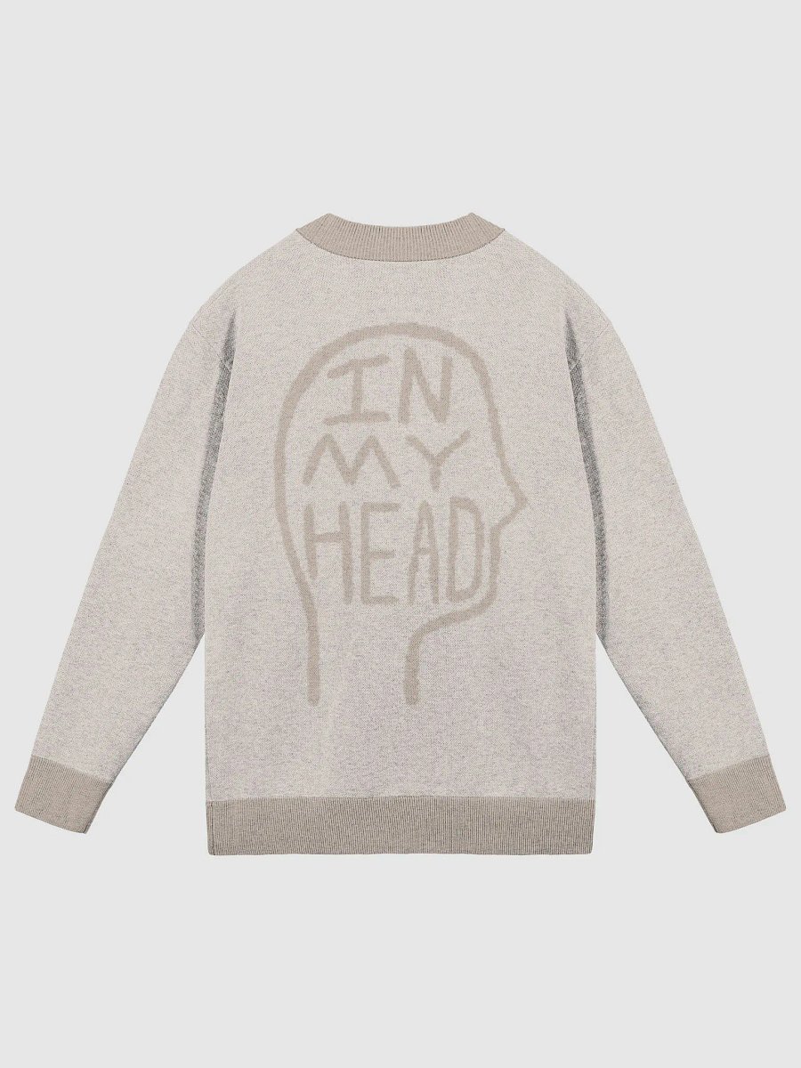 In My Head (lg. design, tan) knitwear cardigan product image (10)