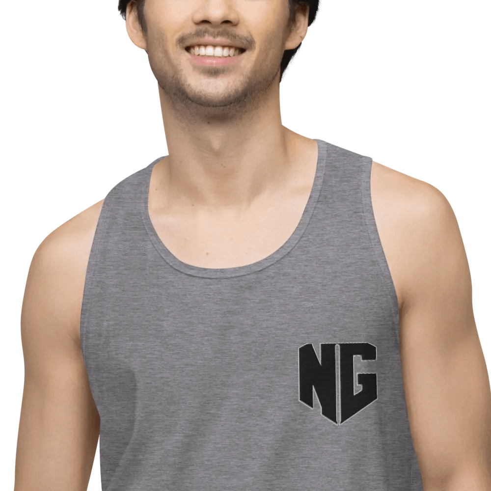 N.E.W. Gaming Muscle Tank - Black Logo (Embroidered) product image (6)