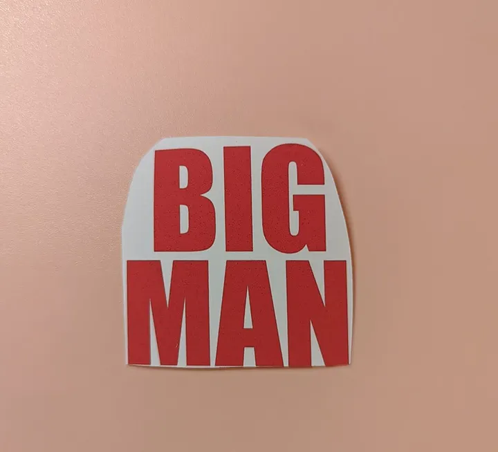 BIG MAN Sticker product image (1)