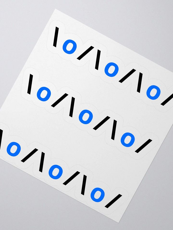 Arms Up Text Art 3 in One Kiss Cut Stickers product image (6)