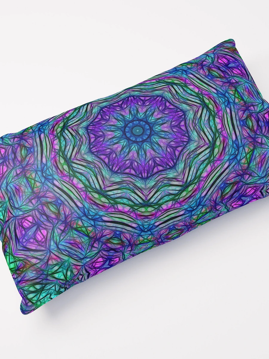 Blue Green Purple Kaleidoscope Throw Pillow product image (12)