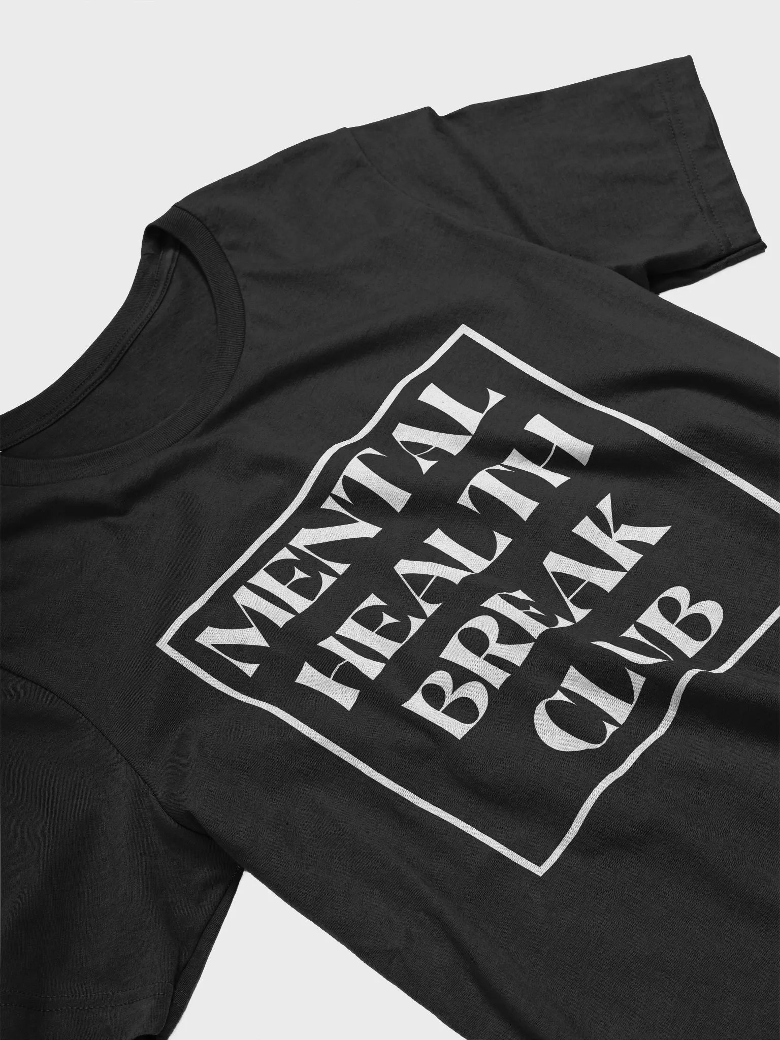 Mental Health Break Club T-Shirt Plain (dark) product image (3)