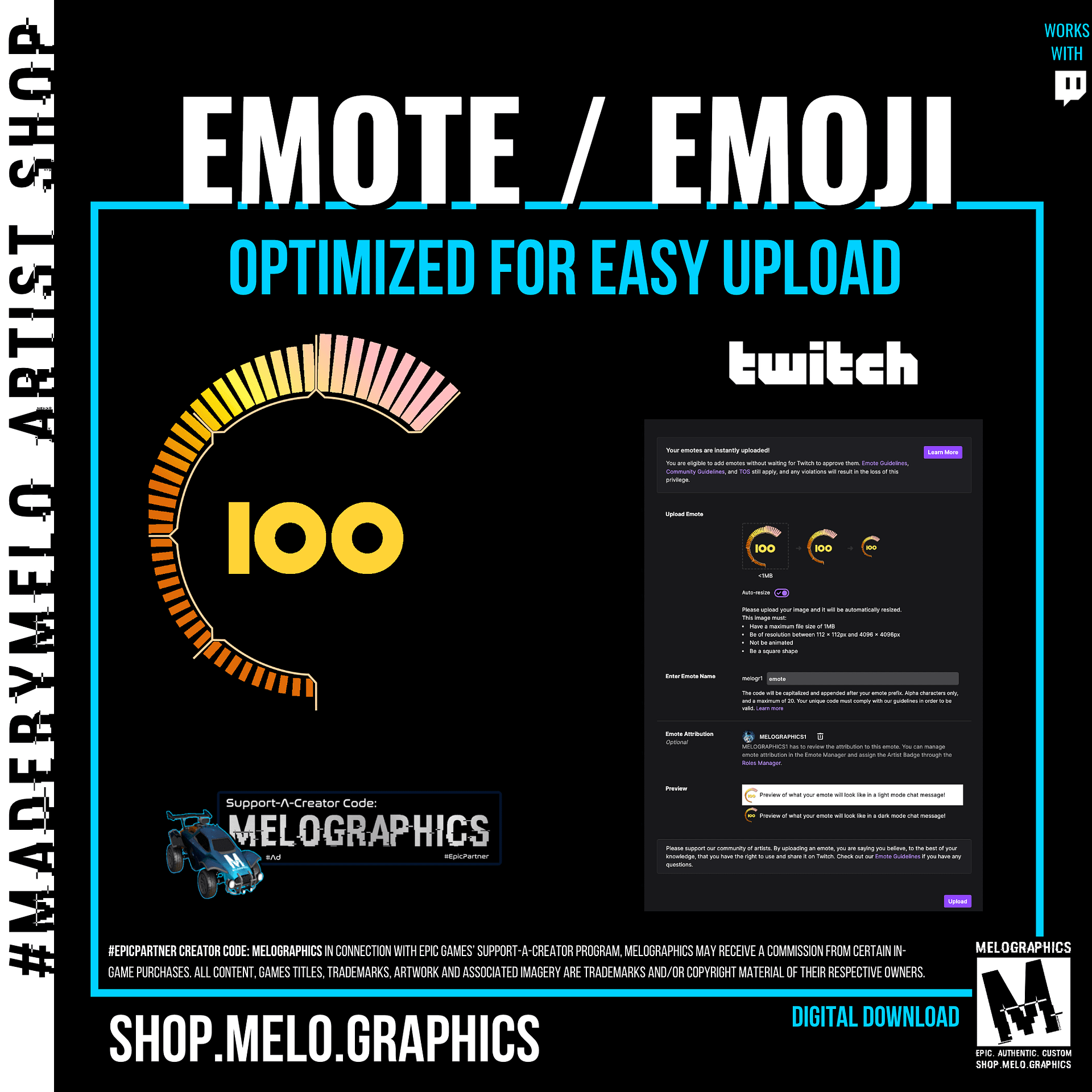 Carball Boost - Animated Twitch Emote | #MadeByMELO product image (2)