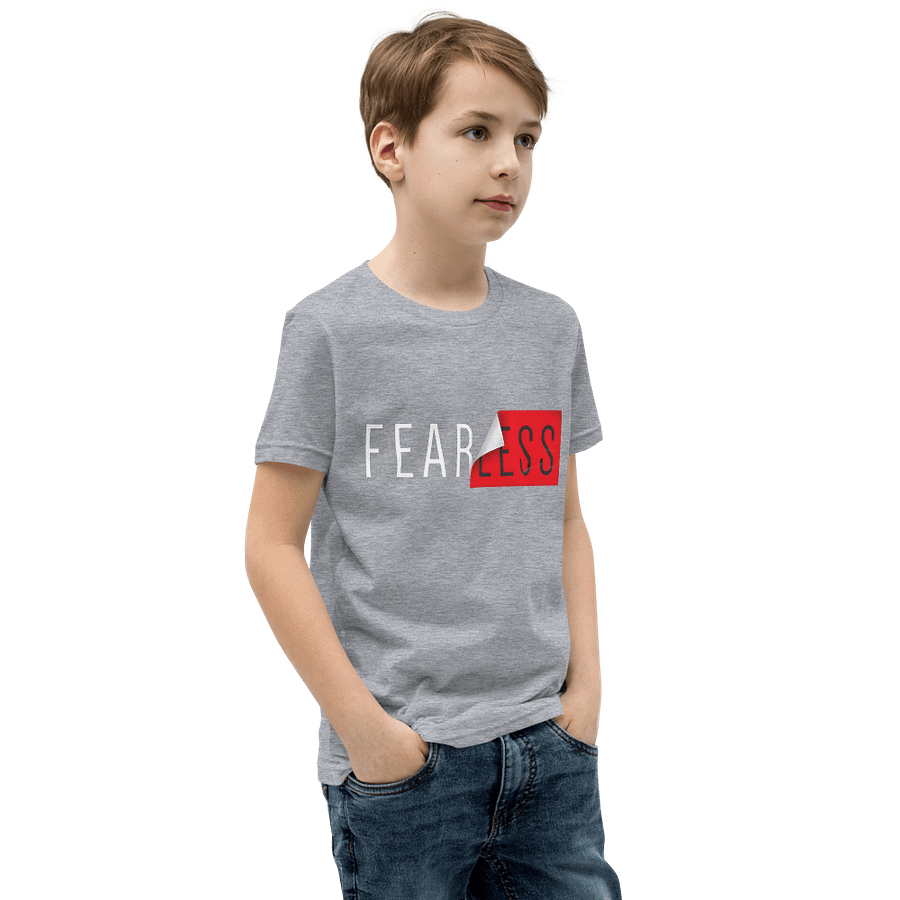Kids Youth Short Sleeve T-Shirt Fearless Slogan product image (2)