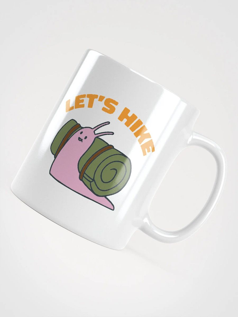 Happy Snail with Bedroll Shell says Let's Hike! product image (4)