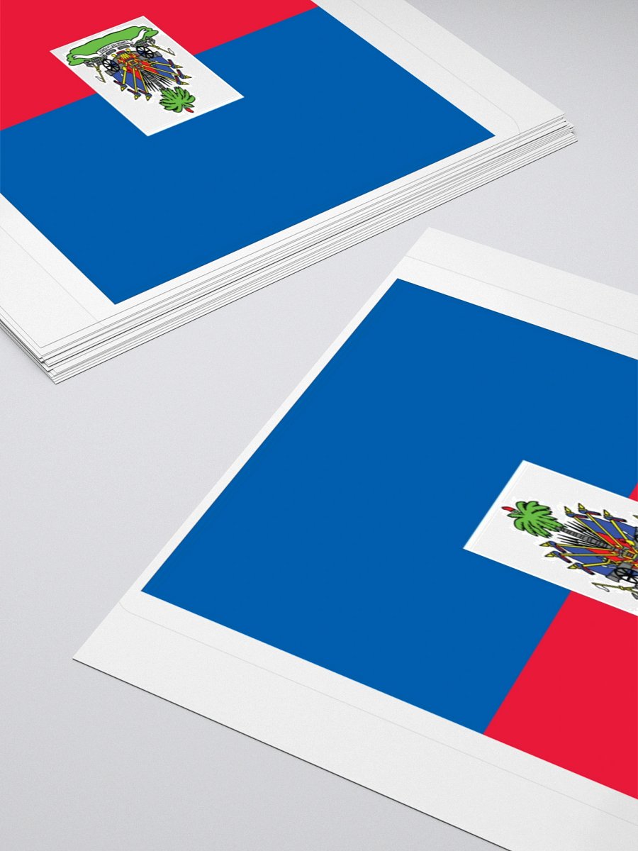 Haiti Flag Sticker | Coat of Arms Design | Durable Vinyl | 3 Sizes product image (11)