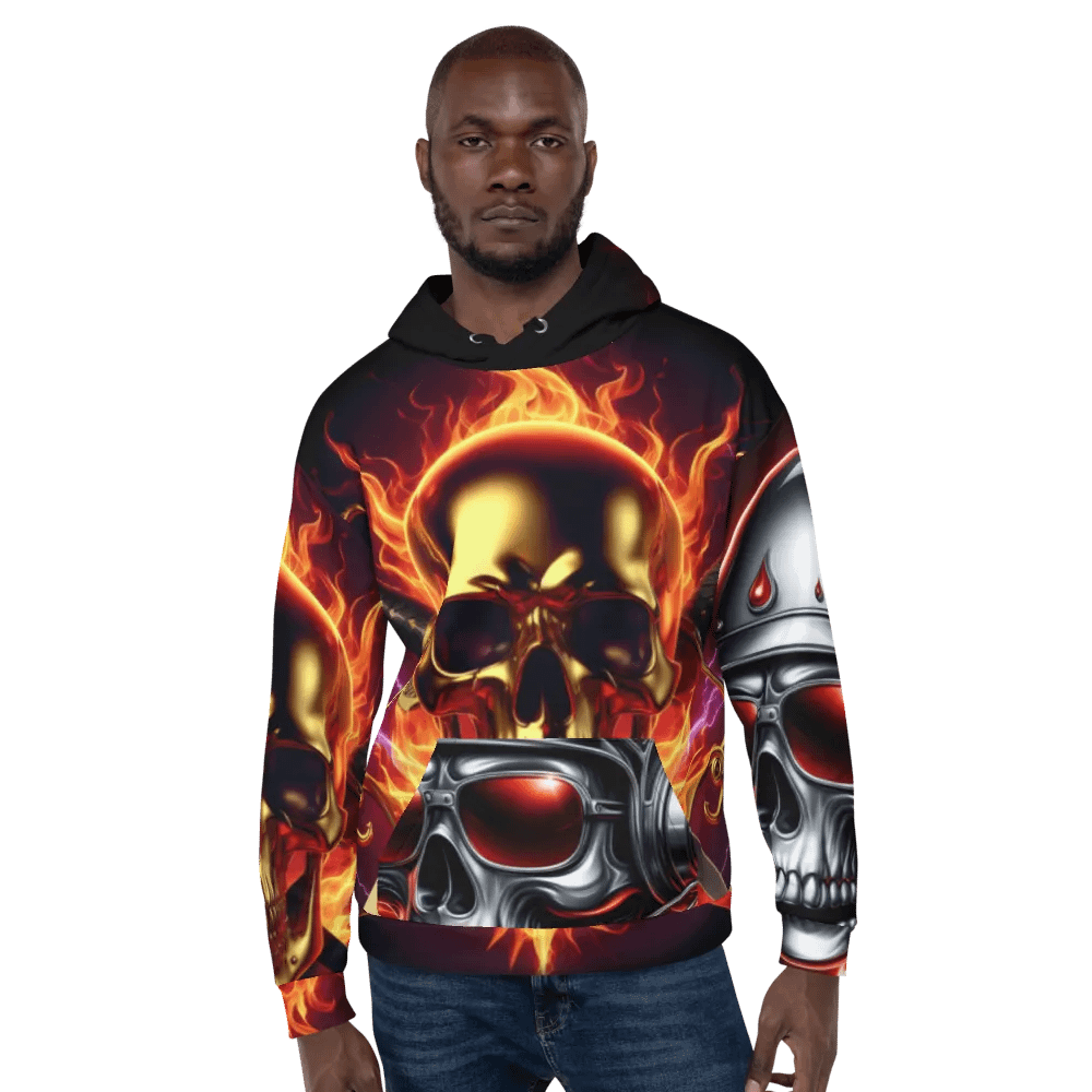 Gold and Silver All-Over Print - Unisex Hoodie #40 product image (6)