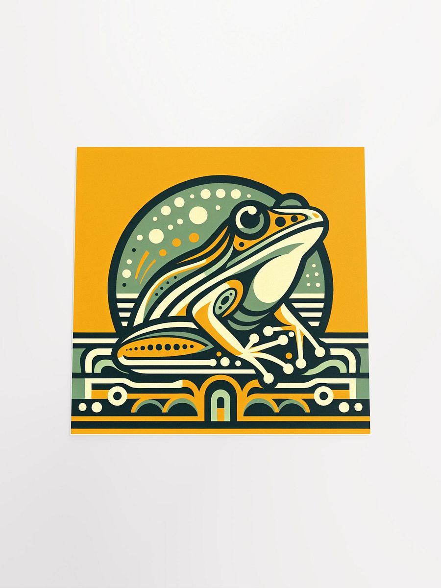 Art Deco Frog Poster in Five Sizes product image (4)