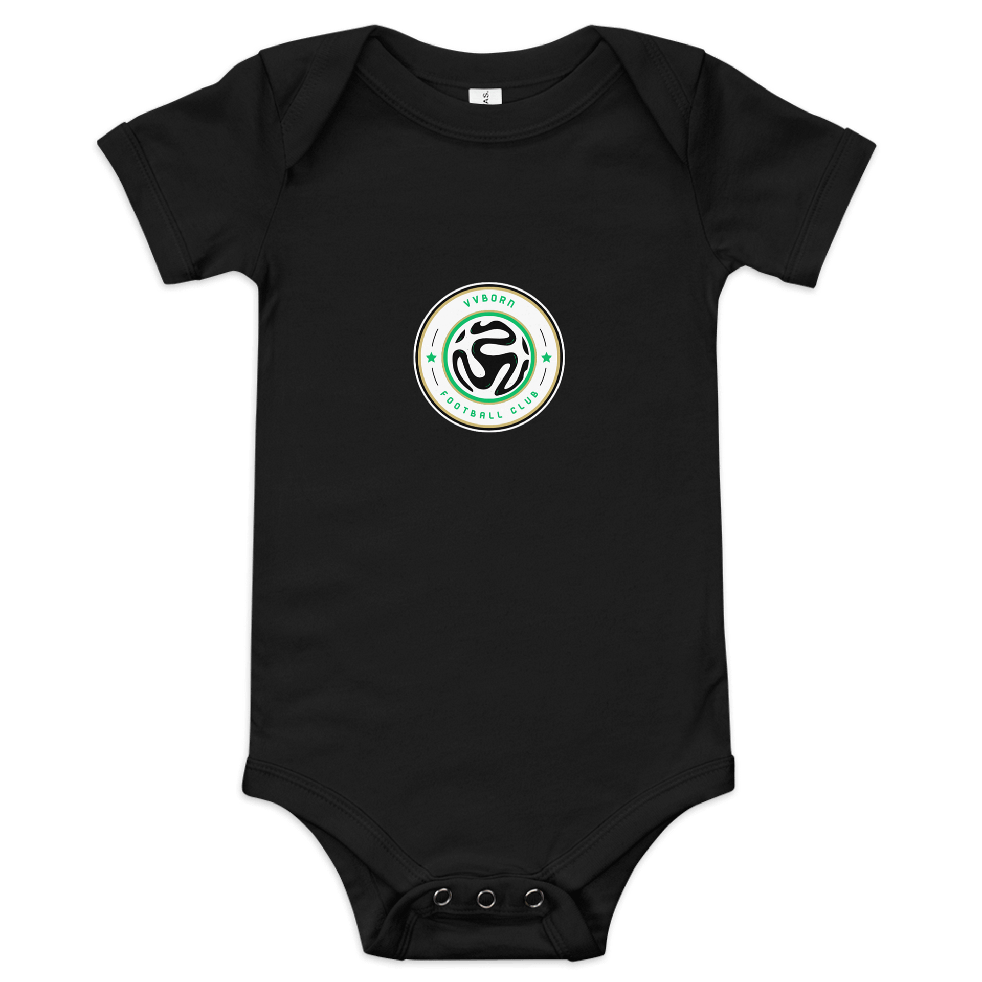 VVBorn Football Club Logo Baby Onesie product image (1)