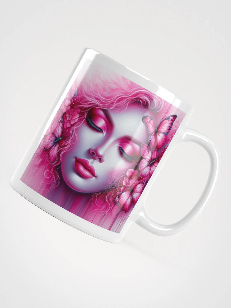 Pink Woman and Butterflies Mug product image (10)