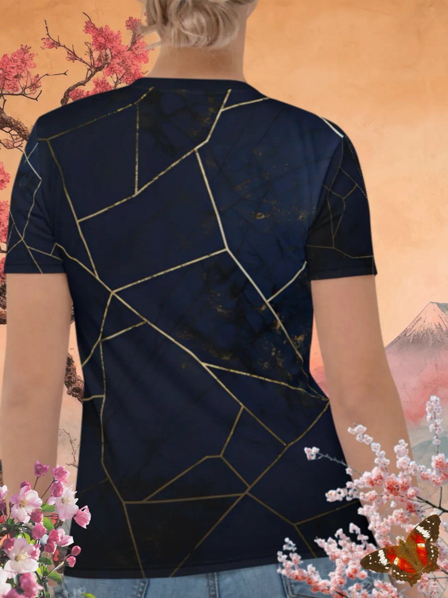 Elegant Violet & Gold Kintsugi product image (4)