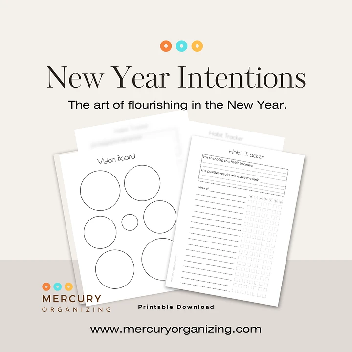 New Year Intentions Guide Planner product image (1)