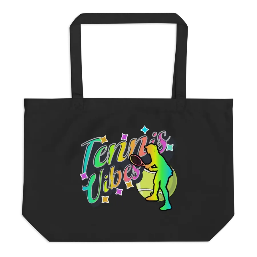 Tennis Vibes Female Neon Eco-Friendly Tote Bag product image (1)