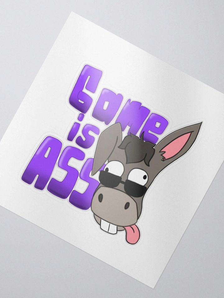 Game Is Ass Sticker product image (2)