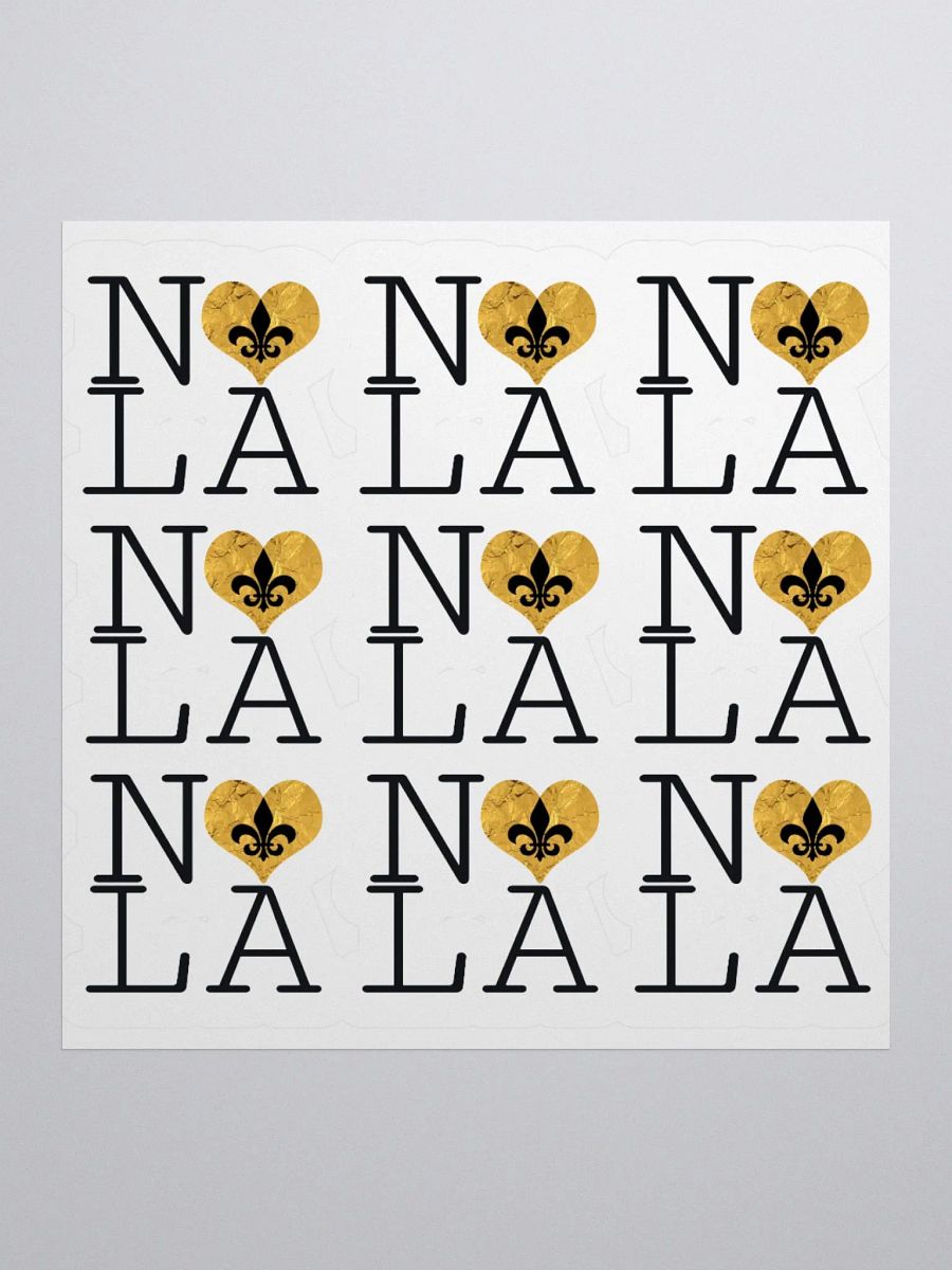 I LOVE NOLA **LEGACY STICKER** (GOLD WRAP HEART) product image (1)