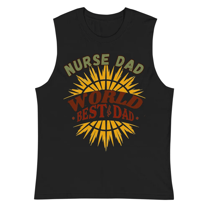 World's Best Nurse Dad Muscle Tank product image (3)