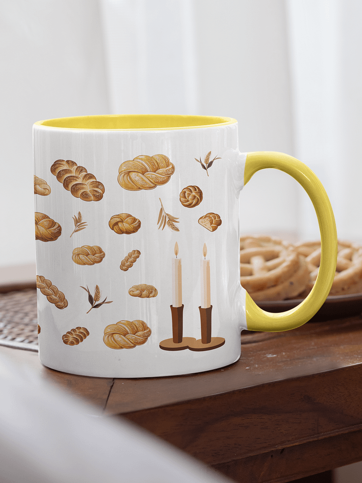 Pass the Challah Duo-Color Mug product image (1)