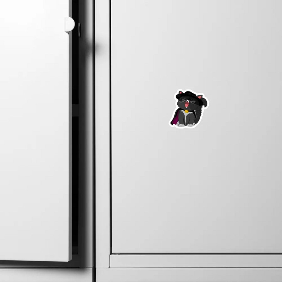Zorro Cat Die-Cut Magnet product image (10)