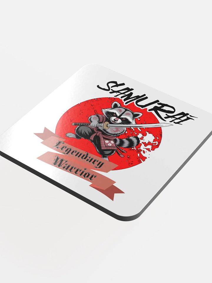 Samurai Legendary Warrior Raccoon Coaster product image (1)
