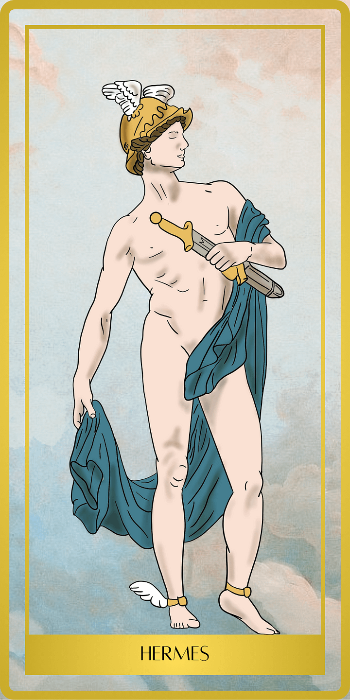 Printable Tarot Deck Ethereal Glow Greek Gods product image (1)