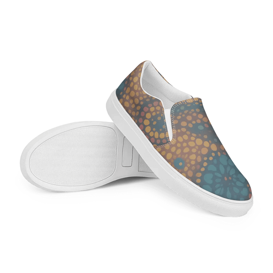 Abstract Floral Slip-On Canvas Shoes product image (7)