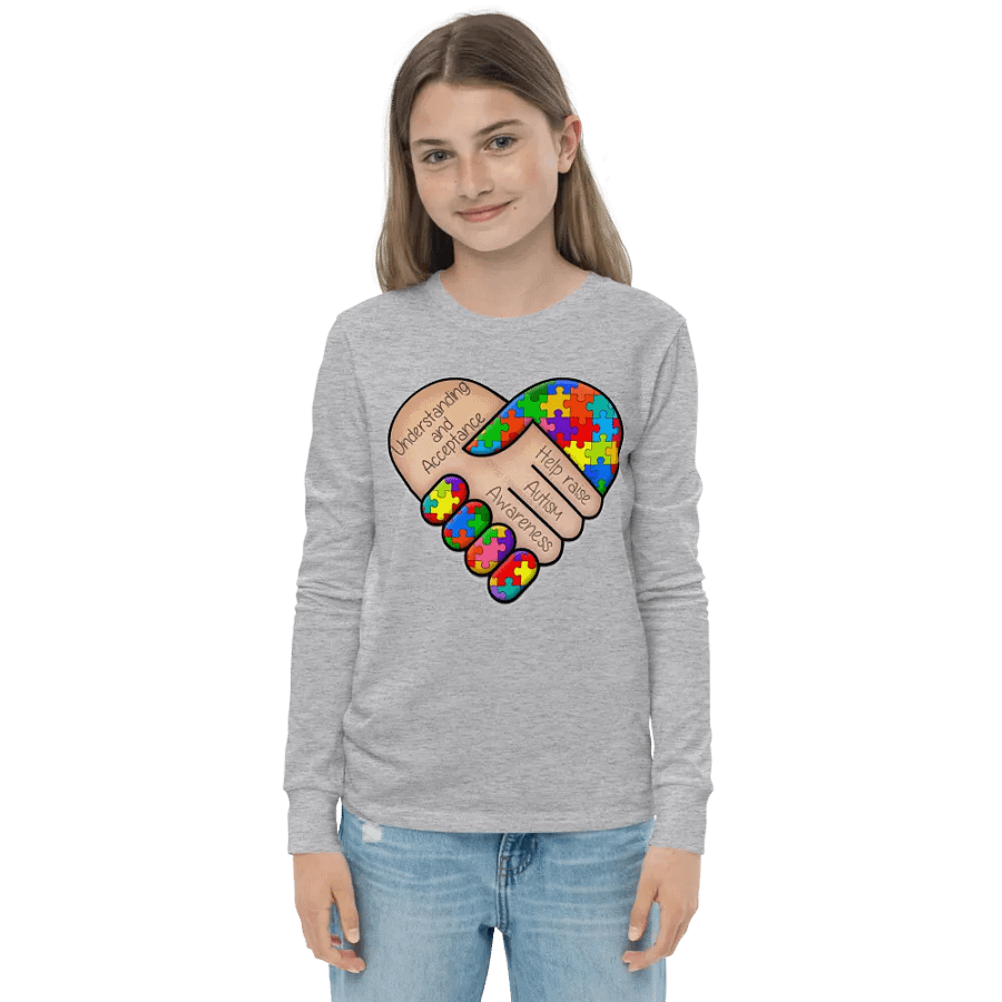 Youth Autism Awareness Long Sleeve Tee product image (4)