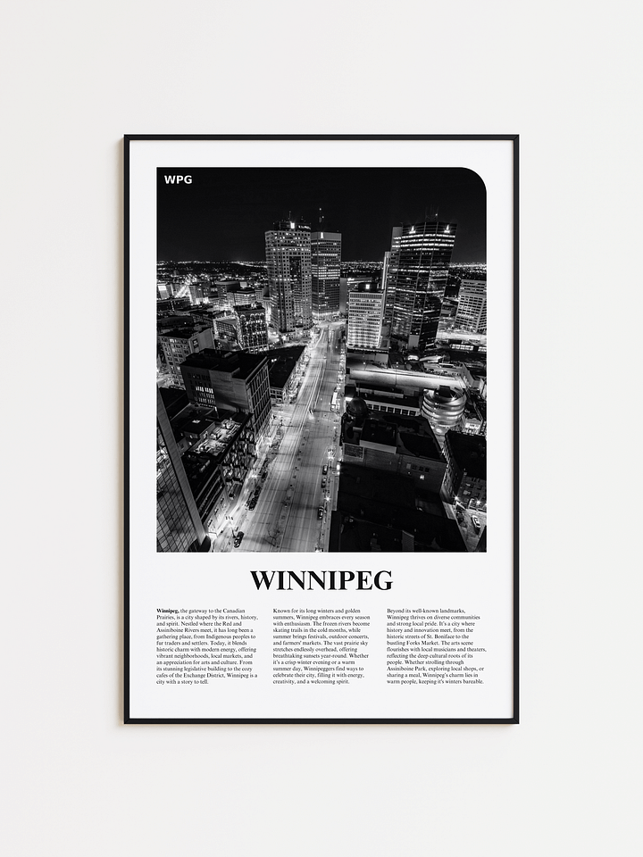 Winnipeg 02 Newspaper Poster product image (1)